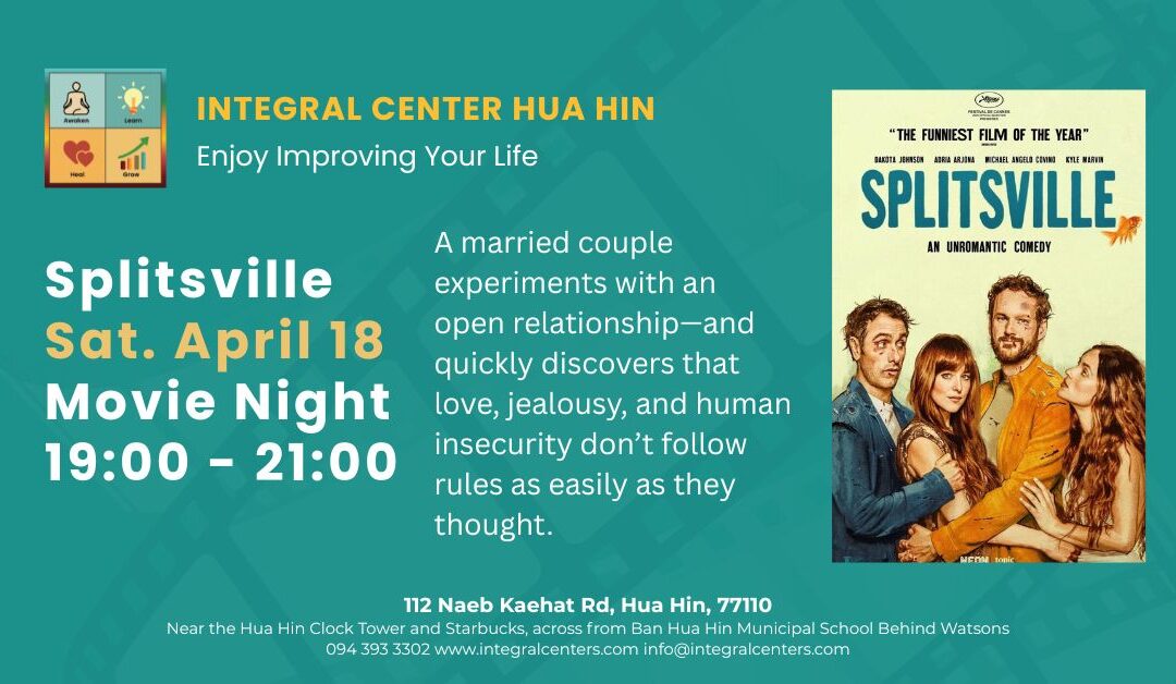 Saturday, April 18, 7:00 pm “Splitsville” (2025) Movie Night
