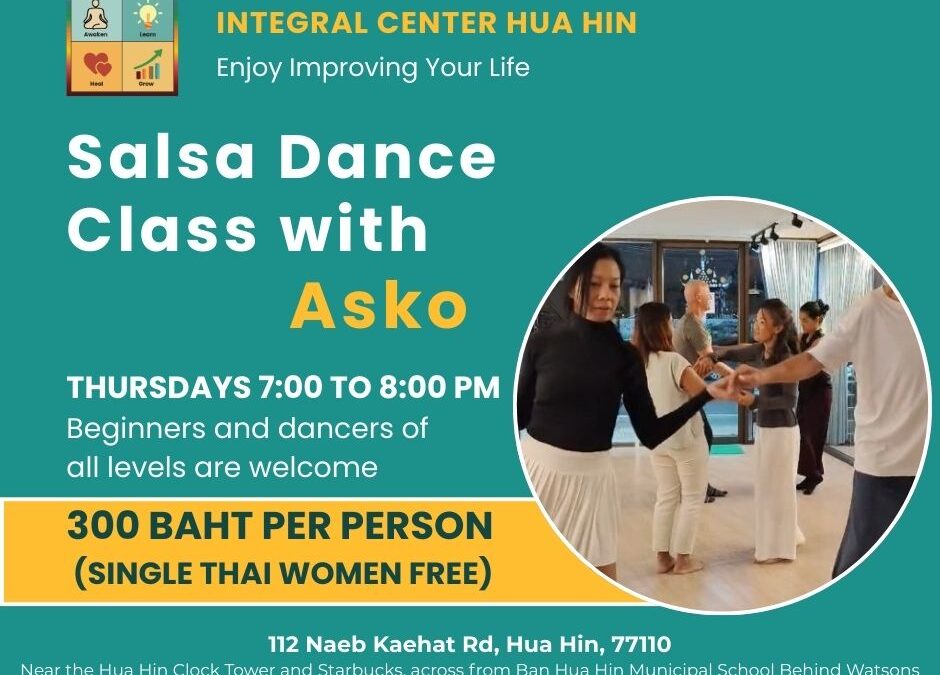 Thursday January. 1  7:00 to 8:00 pm Salsa Class with Asko