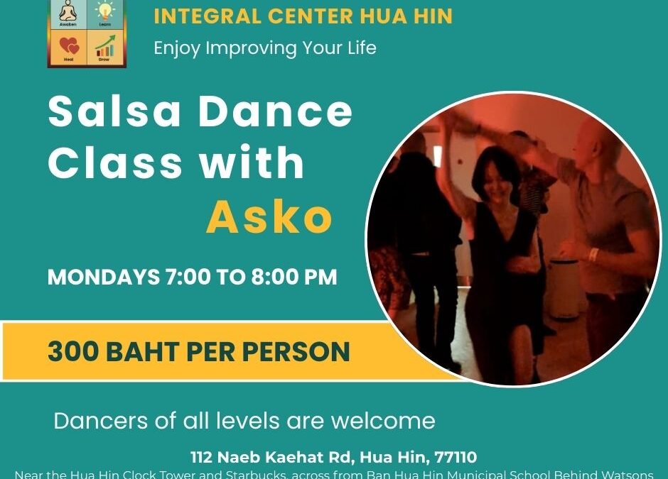Monday Dec. 15  7:00 to 8:00 pm Salsa Class with Asko
